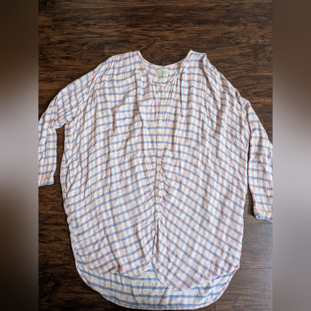 Anthropologie Plaid Button-Up Shirt